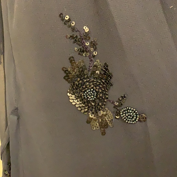 French Connection Blue Sequin Dress - Picture 12 of 16